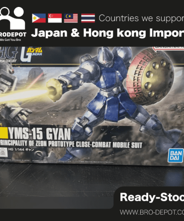 [Ready stock] Bandai HGUC 197 Gundam YMS-15 GYAN 1/144 Scale Kit