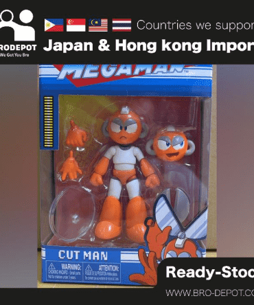Jada Toys 4.5" Mega Man Cut Man Action Figure White/ Red Window Box