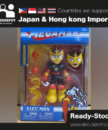 Jada Toys 4.5" Mega Man Elec Man Action Figure Black/ Yellow Window Box