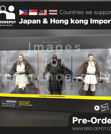 HASBRO - Star Wars The Black Series: Star Wars: The Phantom Menace 3-Pack (Qui-Gon Jinn, Darth Maul, Obi-Wan Kenobi)