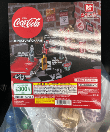 [Ready Stock]Bandai Capsule Toys COCA-COLA MINIATURE CHARM