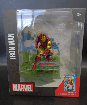 [Ready Stock] McFarlane MARVEL COLLECTION 1:10TH WV1 - Ironman (The Invincible Iron Man #126 cover)