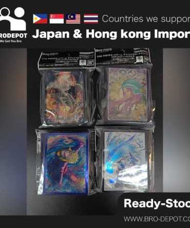 [Ready Stock] Bandai Carddass - One Piece Card Game Official Card Sleeve Limited Edition Flagship Shop Vol.2 (Sold as 4pc Set)
