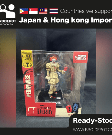 [Ready Stock] McFarlane MOVIE MANIACS 6IN POSED - WELCOME TO DERRY WV1 - PENNYWISE