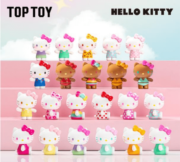 Sanrio Hello Kitty Summer Rainbow Candy Mini Figures Surprise Bag