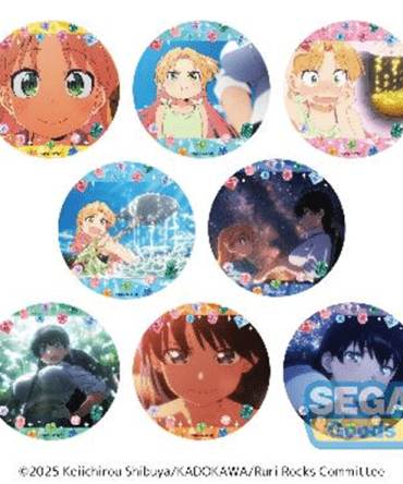 Sega TV Anime "Ruri Rocks" Sparkling Button Badge (EX)