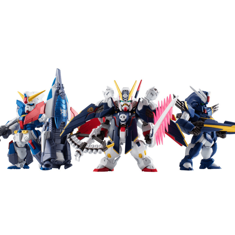 Premium Bandai Candy Toy FW GUNDAM CONVERGE MOBILE SUIT CROSSBONE GUNDAM STEEL SEVEN B TEAM SET W/O GUM