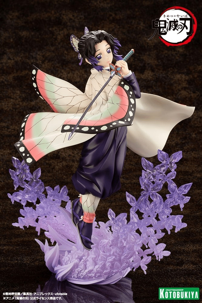 Kotobukiya (PV418) Demon Slayer: Kimetsu no Yaiba ARTFX J Shinobu Kocho Pre-Painted PVC Statue (Re-run) - Image 2