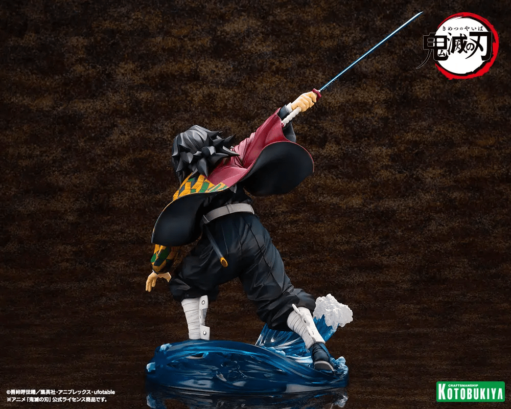 Kotobukiya (PV417) Demon Slayer: Kimetsu no Yaiba ARTFX J Giyu Tomioka 1/8 Pre-Painted PVC Statue (Re-run) - Image 5