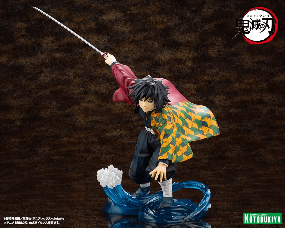 Kotobukiya (PV417) Demon Slayer: Kimetsu no Yaiba ARTFX J Giyu Tomioka 1/8 Pre-Painted PVC Statue (Re-run) - Image 2