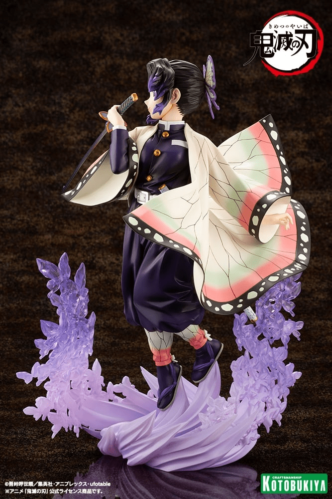 Kotobukiya (PV418) Demon Slayer: Kimetsu no Yaiba ARTFX J Shinobu Kocho Pre-Painted PVC Statue (Re-run) - Image 4