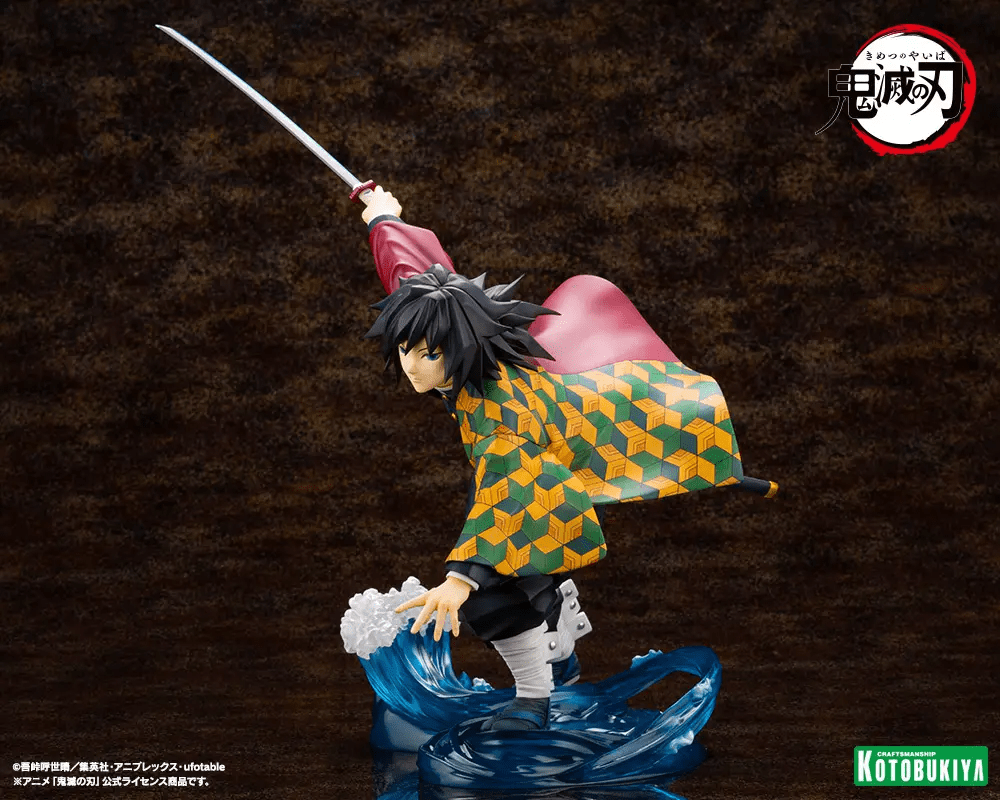 Kotobukiya (PV417) Demon Slayer: Kimetsu no Yaiba ARTFX J Giyu Tomioka 1/8 Pre-Painted PVC Statue (Re-run) - Image 3