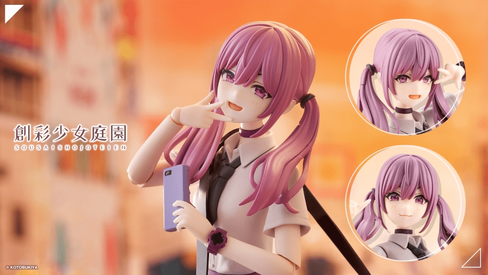 Kotobukiya (JK068) SOUSAISHOJOTEIEN LITTLE DEVIL TWIN TAILS 1/10 Plastic Model Kit