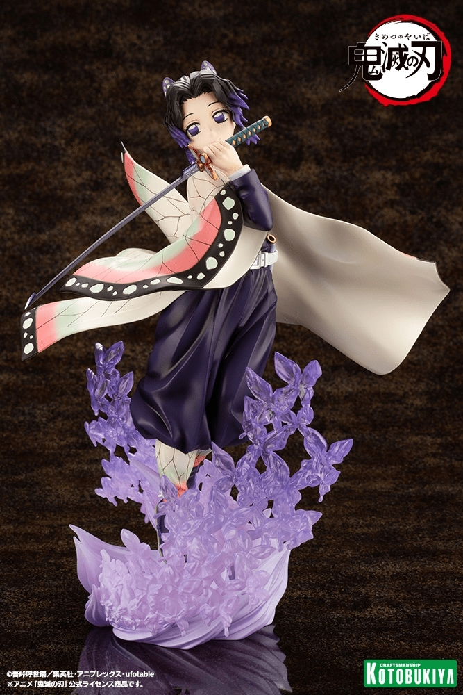 Kotobukiya (PV418) Demon Slayer: Kimetsu no Yaiba ARTFX J Shinobu Kocho Pre-Painted PVC Statue (Re-run) - Image 3