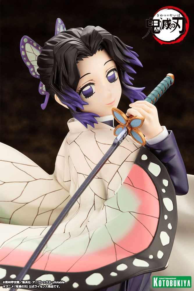 Kotobukiya (PV418) Demon Slayer: Kimetsu no Yaiba ARTFX J Shinobu Kocho Pre-Painted PVC Statue (Re-run) - Image 8