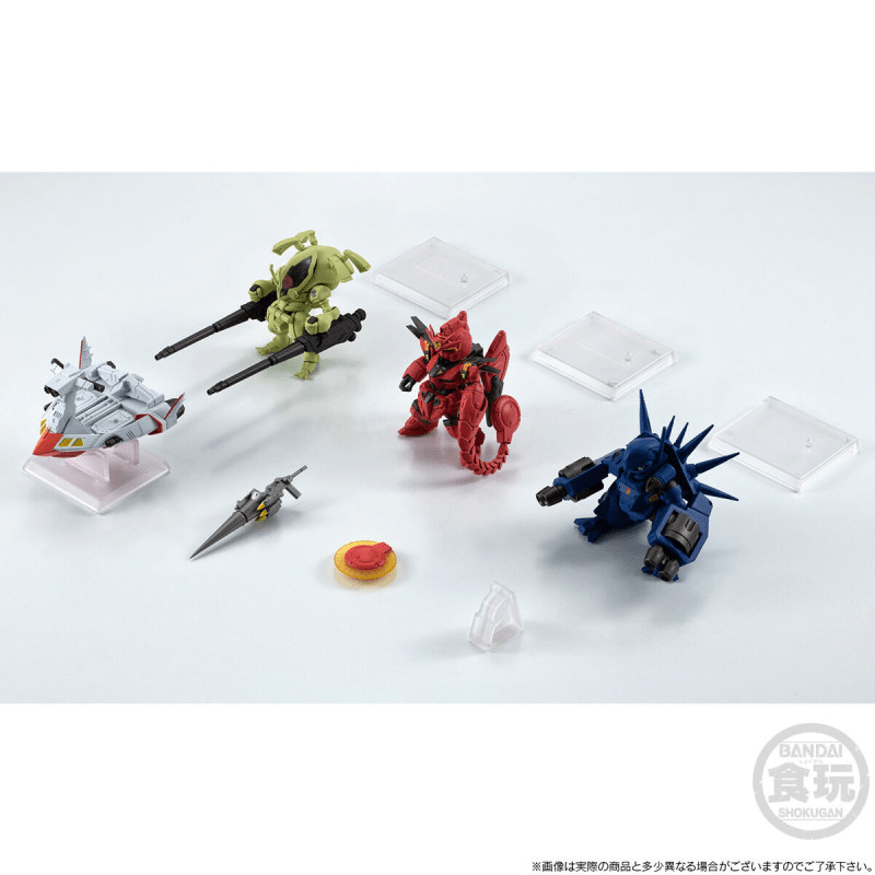 Premium Bandai Candy Toy FW GUNDAM CONVERGE Mobile Suit Crossbone Gundam STEEL SEVEN A TEAM SET W/O GUM - Image 8