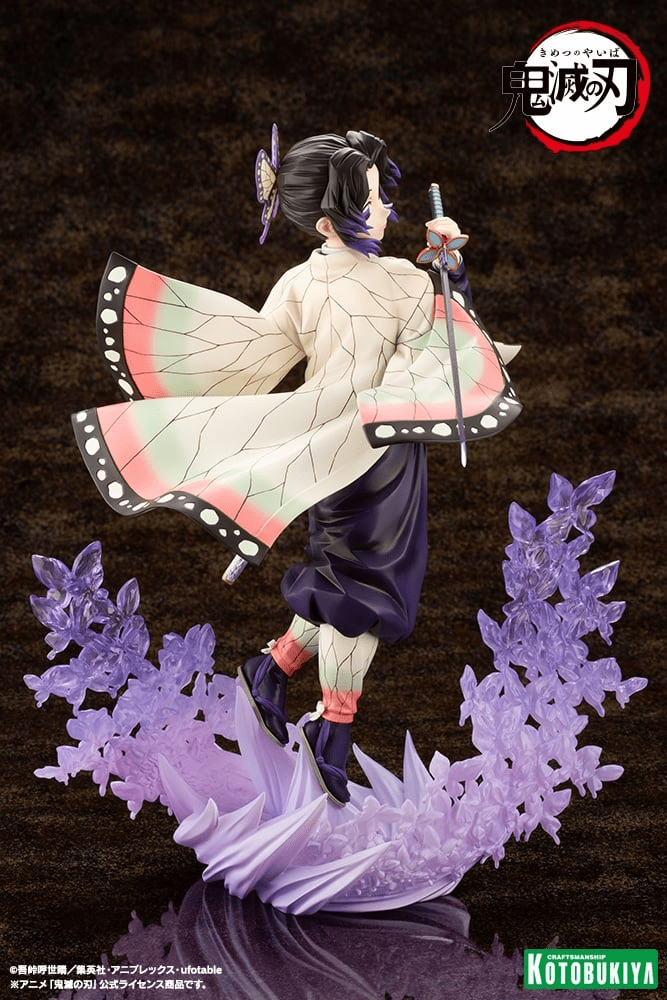 Kotobukiya (PV418) Demon Slayer: Kimetsu no Yaiba ARTFX J Shinobu Kocho Pre-Painted PVC Statue (Re-run) - Image 7