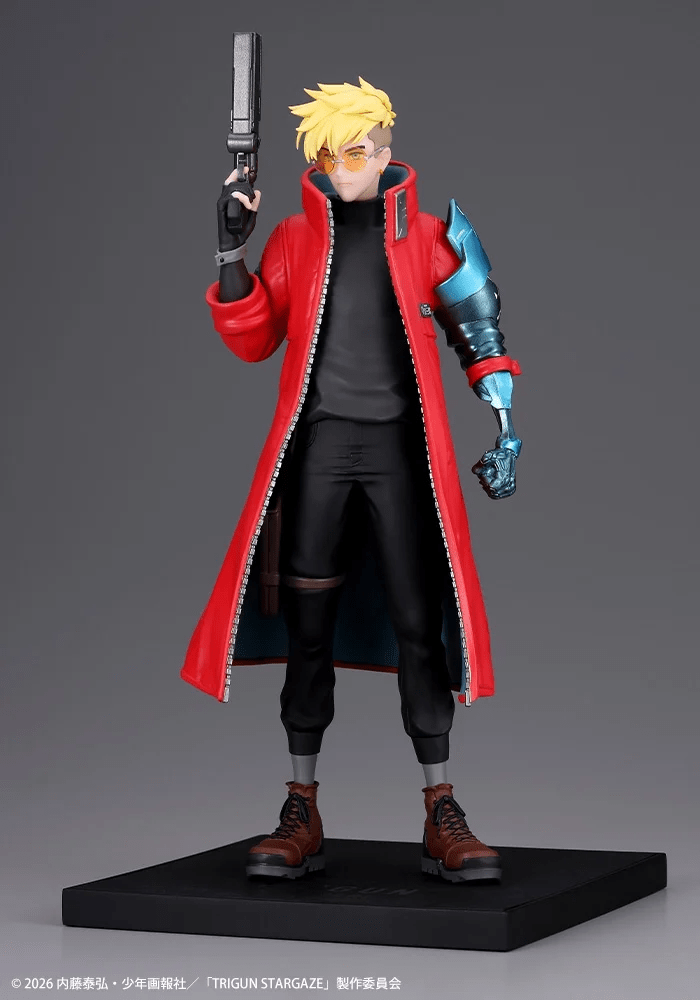 Kotobukiya (GP012) Trigun Stampede: Vash the Stampede Trigun Stampede Oshi Works 1/7 Pre-Painted PVC Statue - Image 3