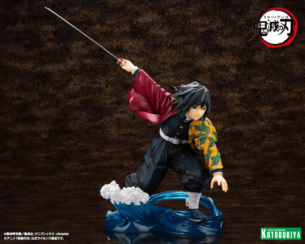 Kotobukiya (PV417) Demon Slayer: Kimetsu no Yaiba ARTFX J Giyu Tomioka 1/8 Pre-Painted PVC Statue (Re-run) - Image 9