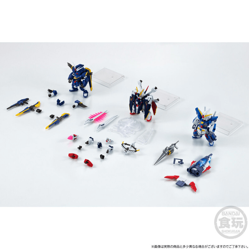 Premium Bandai Candy Toy FW GUNDAM CONVERGE MOBILE SUIT CROSSBONE GUNDAM STEEL SEVEN B TEAM SET W/O GUM - Image 9