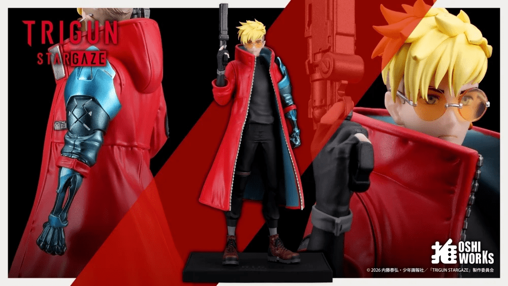 Kotobukiya (GP012) Trigun Stampede: Vash the Stampede Trigun Stampede Oshi Works 1/7 Pre-Painted PVC Statue