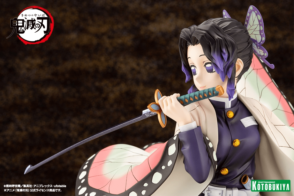 Kotobukiya (PV418) Demon Slayer: Kimetsu no Yaiba ARTFX J Shinobu Kocho Pre-Painted PVC Statue (Re-run) - Image 9