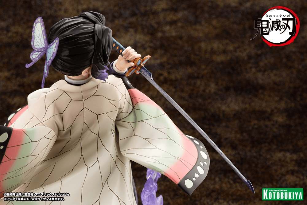 Kotobukiya (PV418) Demon Slayer: Kimetsu no Yaiba ARTFX J Shinobu Kocho Pre-Painted PVC Statue (Re-run) - Image 10