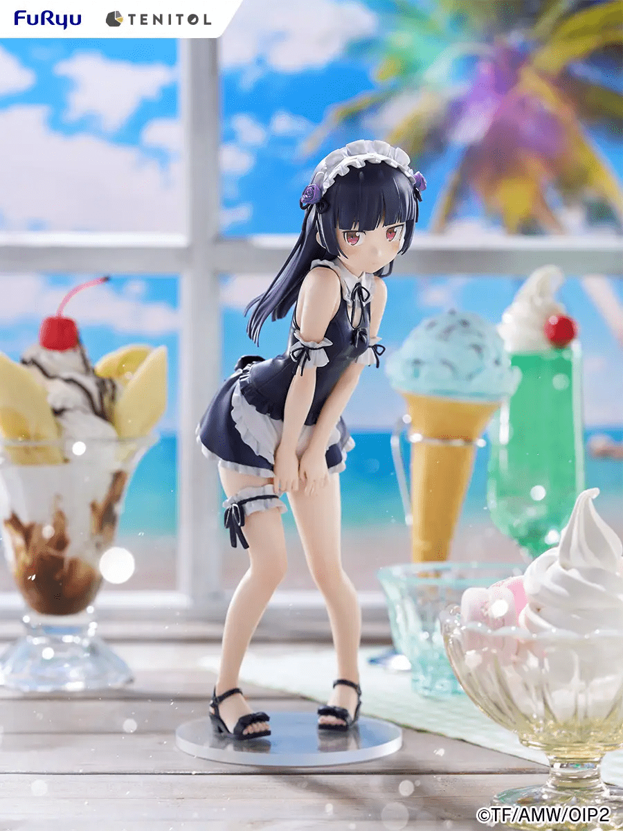 Furyu Oreimo TENITOL TALL Kuroneko Swimsuit Maid ver.