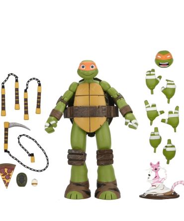 Neca TMNT (2012 Cartoon) - 7" Scale Action  Figure - Ultimate Michelangelo