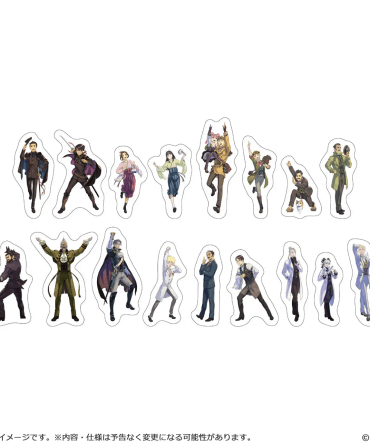 CAPCOM Great Ace Attorney -10th Anniversary Banquet- Die-Cut Sticker Set