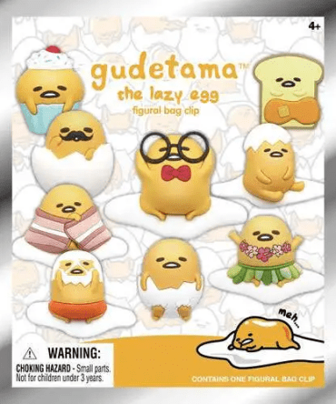 Sanrio Gudetama 3D Foam Bag Clip