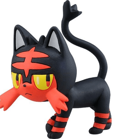 POK-MON Pokemon MC EX Figure-10 Litten (Asia VER.) Discon