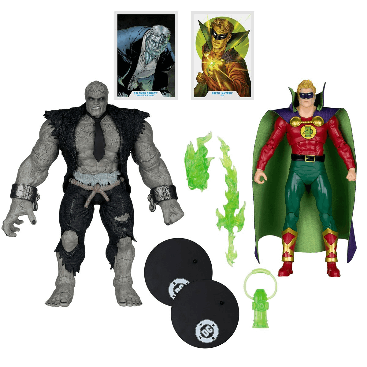 McFarlane DC MULTIVERSE 7IN WITH MEGAFIG 2PK - SOLOMON GRUNDY VS GREEN LANTERN